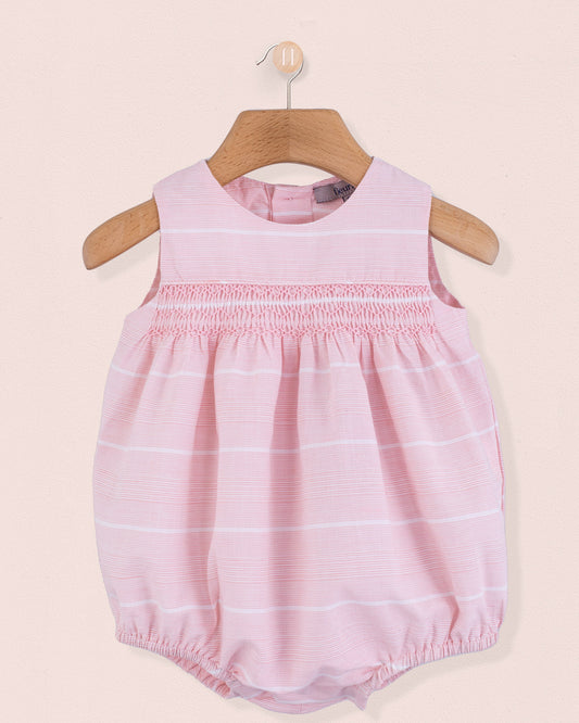 Kensington Baby Pink Pinstripe Romper - Romper