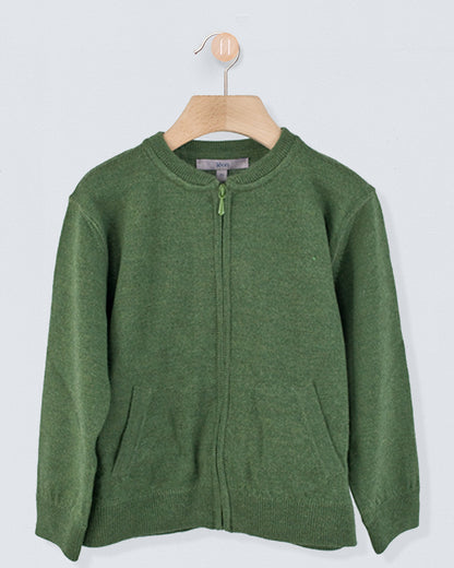 Knightsbridge Hunter Mélange Zipper Sweater - Sweater