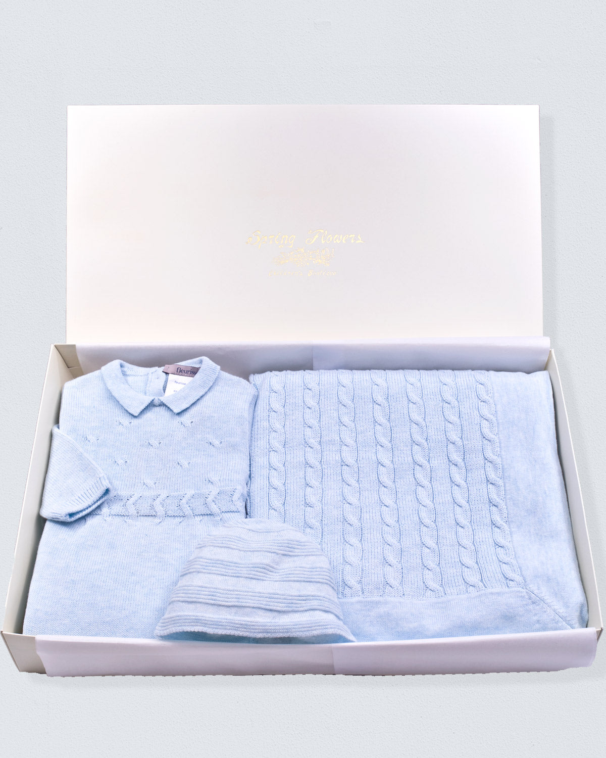 Take-Me-Home Knit Baby Blue Bundle