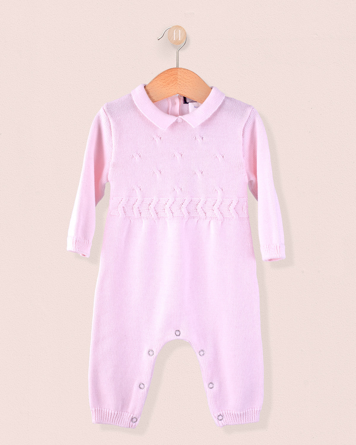 Take Me Home Knit Baby Pink - Romper
