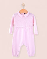 Take Me Home Knit Baby Pink Romper
