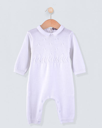 Take-Me-Home Knit White - romper