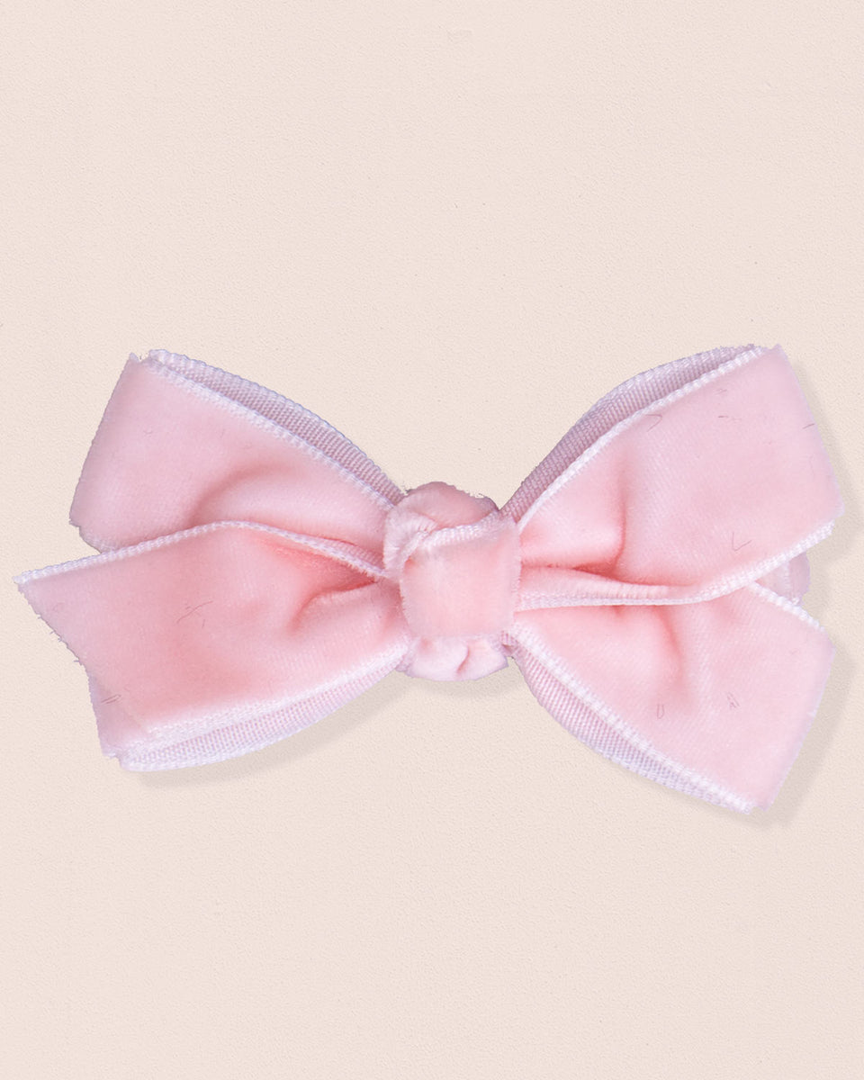 Hairbow 6cm Pink Velvet