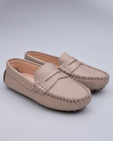 Lawrence Taupe Leather Driving Shoe
