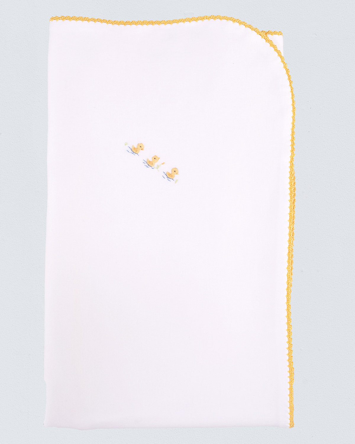 Pima Embroidered Ducks Receiving Blanket - Blanket