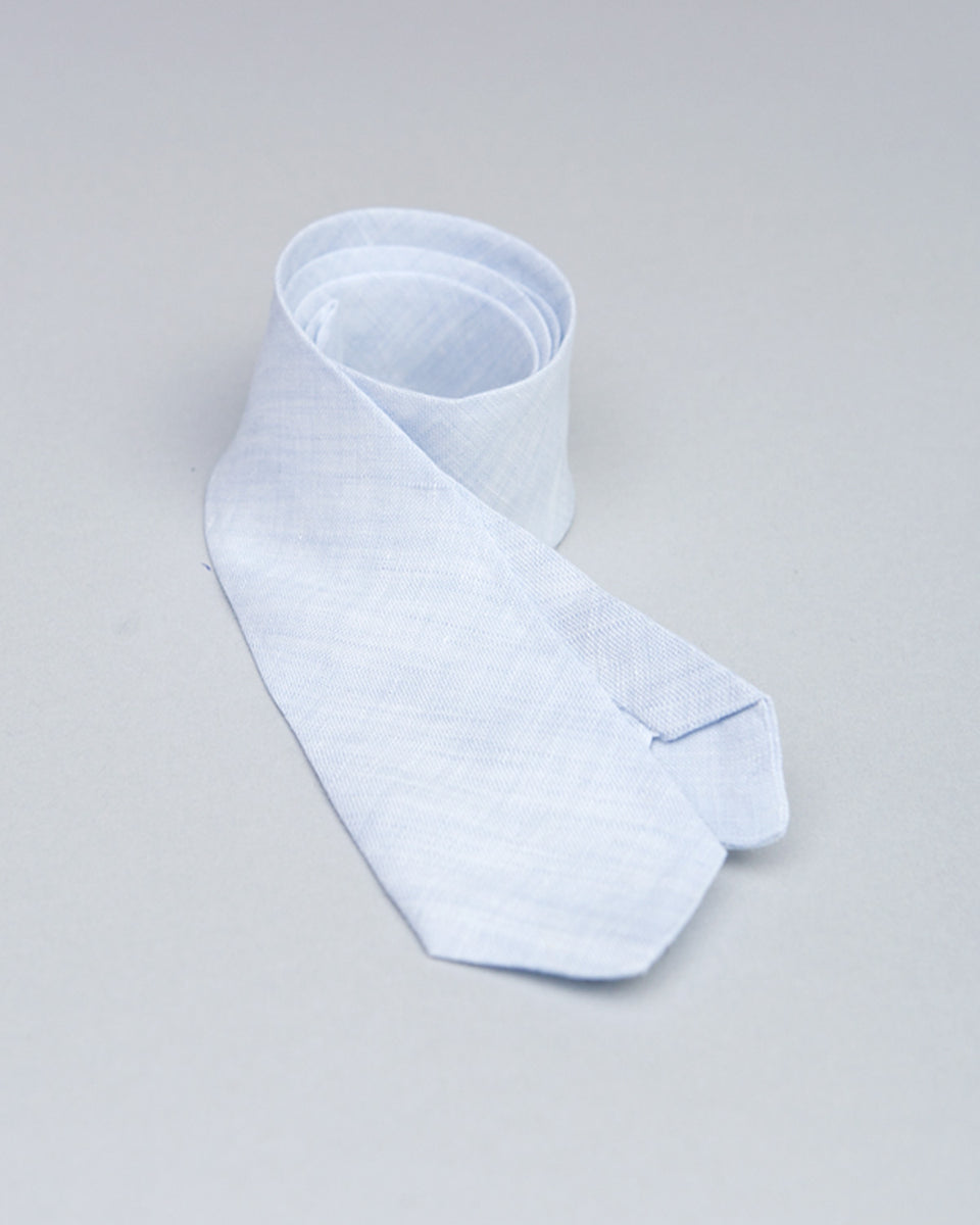 Tie Light Blue Linen