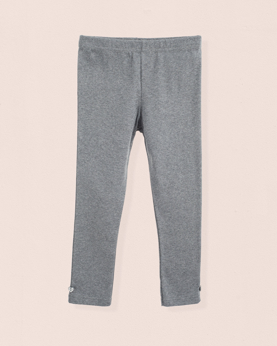 Italian Brushed Cotton Charcoal Legging