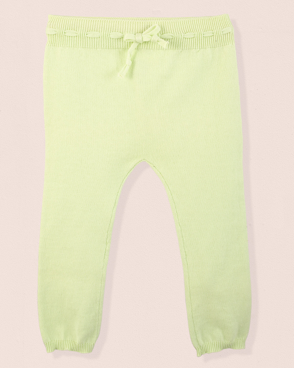 Loulou Lime Cotton Knit Legging - Legging