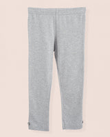 Italian Brushed Cotton Grey Mélange Legging