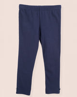 Italian Brushed Cotton Navy Legging