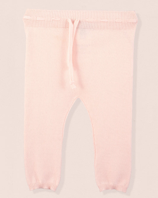 Loulou Petal Pink Cotton Knit Legging - Legging