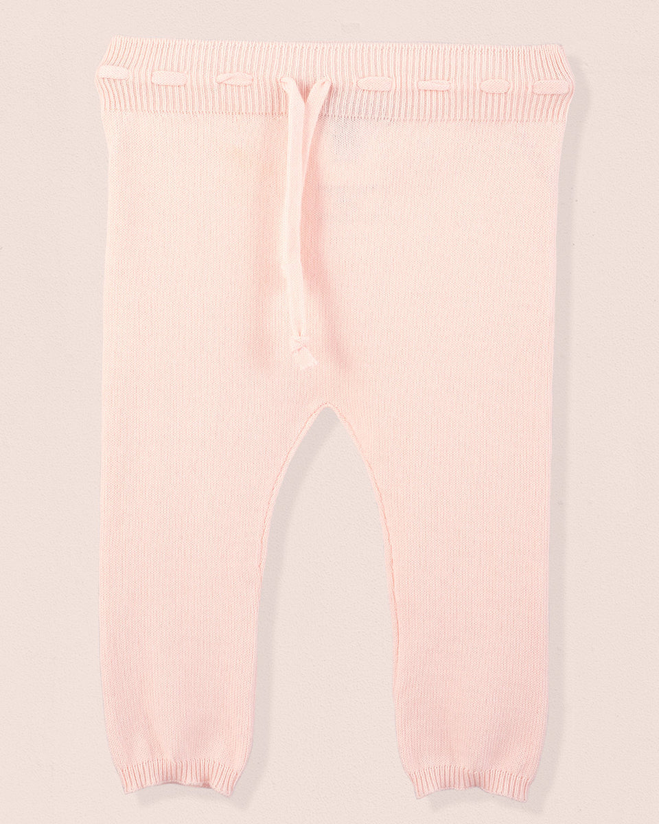 Loulou Pink Cotton Knit Legging