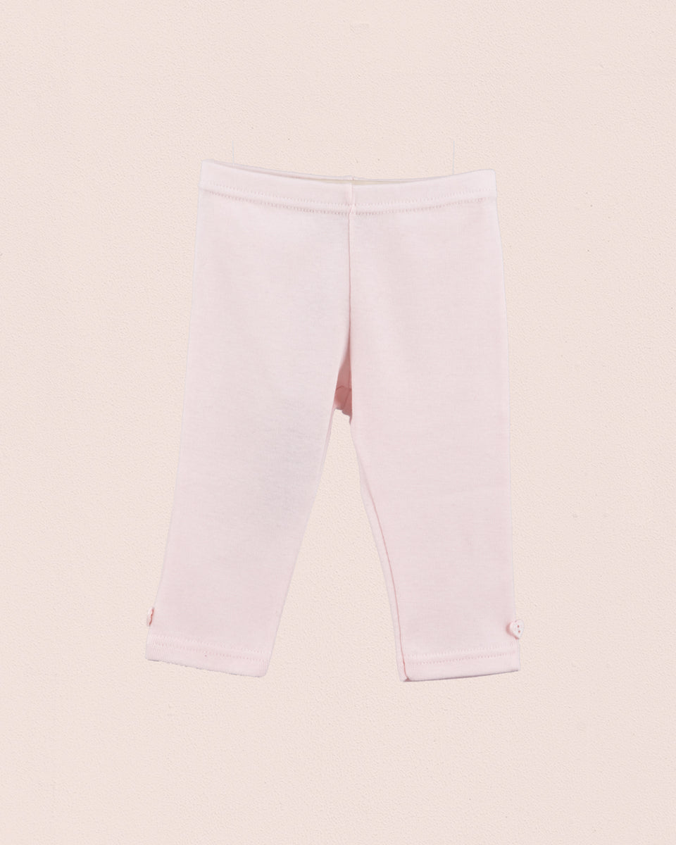 Italian Brushed Cotton Baby Pink Legging