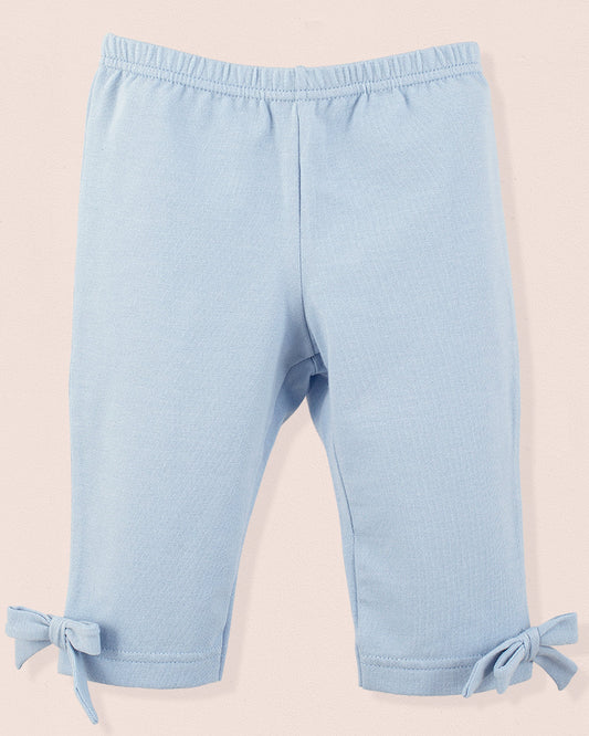 Italian Capri Blue Cotton Legging - Jersey
