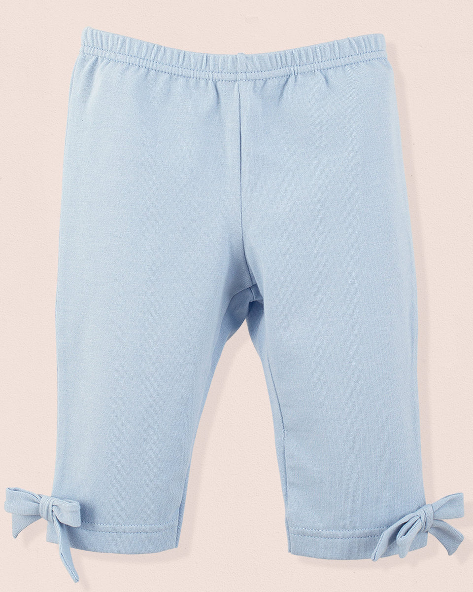 Italian Capri Blue Cotton Legging