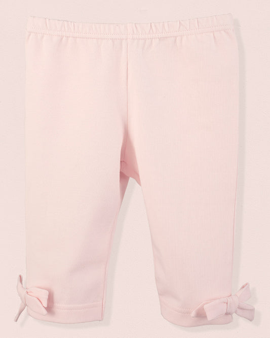 Italian Capri Pink Cotton Legging - Jersey