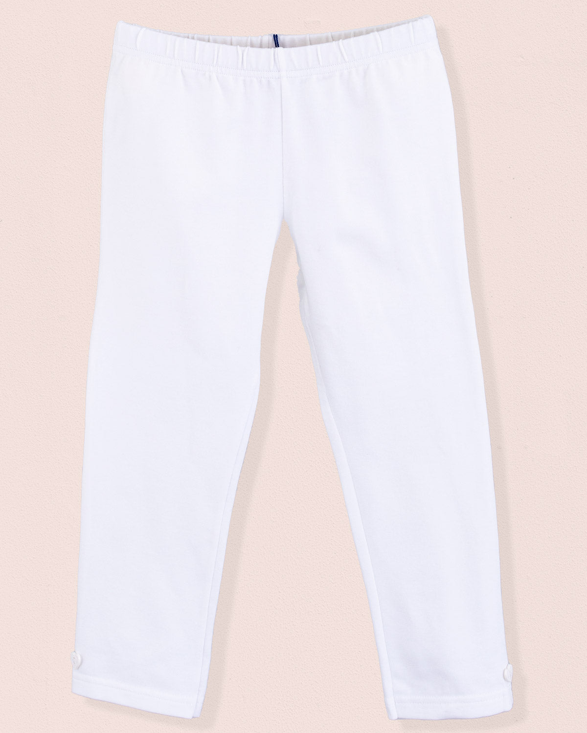 Italian Summer Legging White Cotton - Jersey
