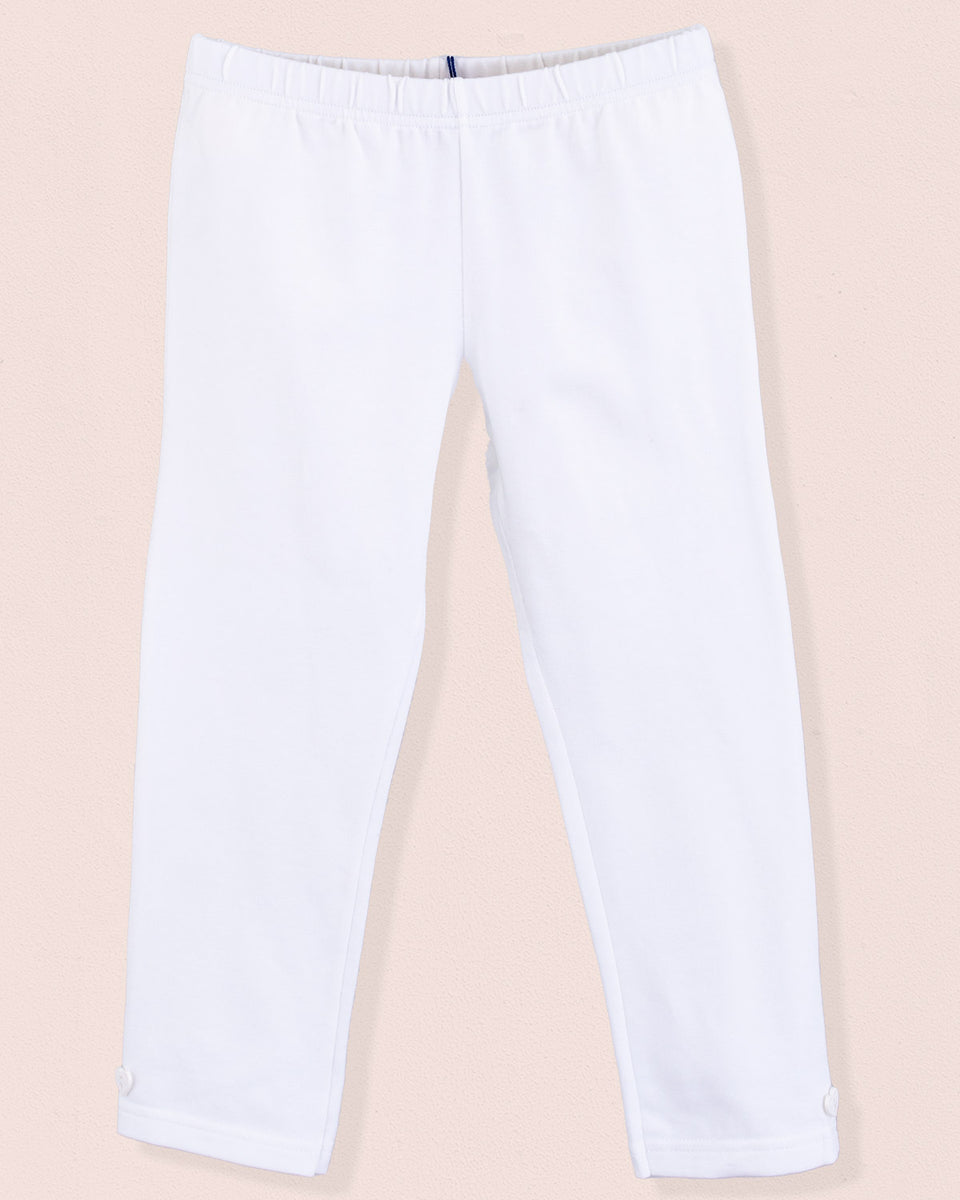 Italian Summer Legging White Cotton