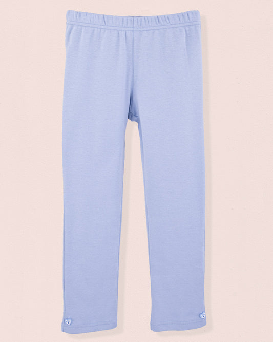 Italian Brushed Cotton Light Blue Legging - Jersey