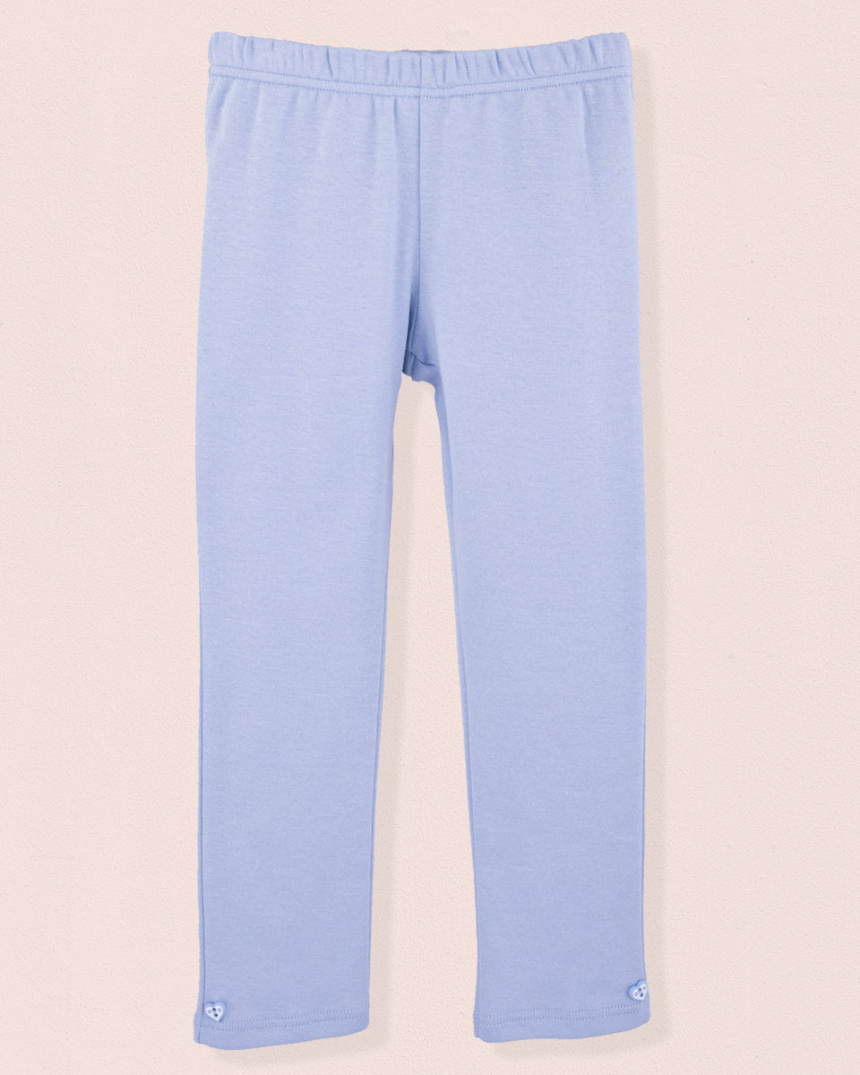 Italian Brushed Cotton Light Blue Legging