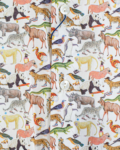 Bernard Liberty Colorful Animals Shirt - Shirt