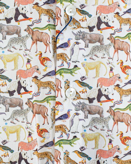 Bernard Liberty Colorful Animals Shirt - Shirt