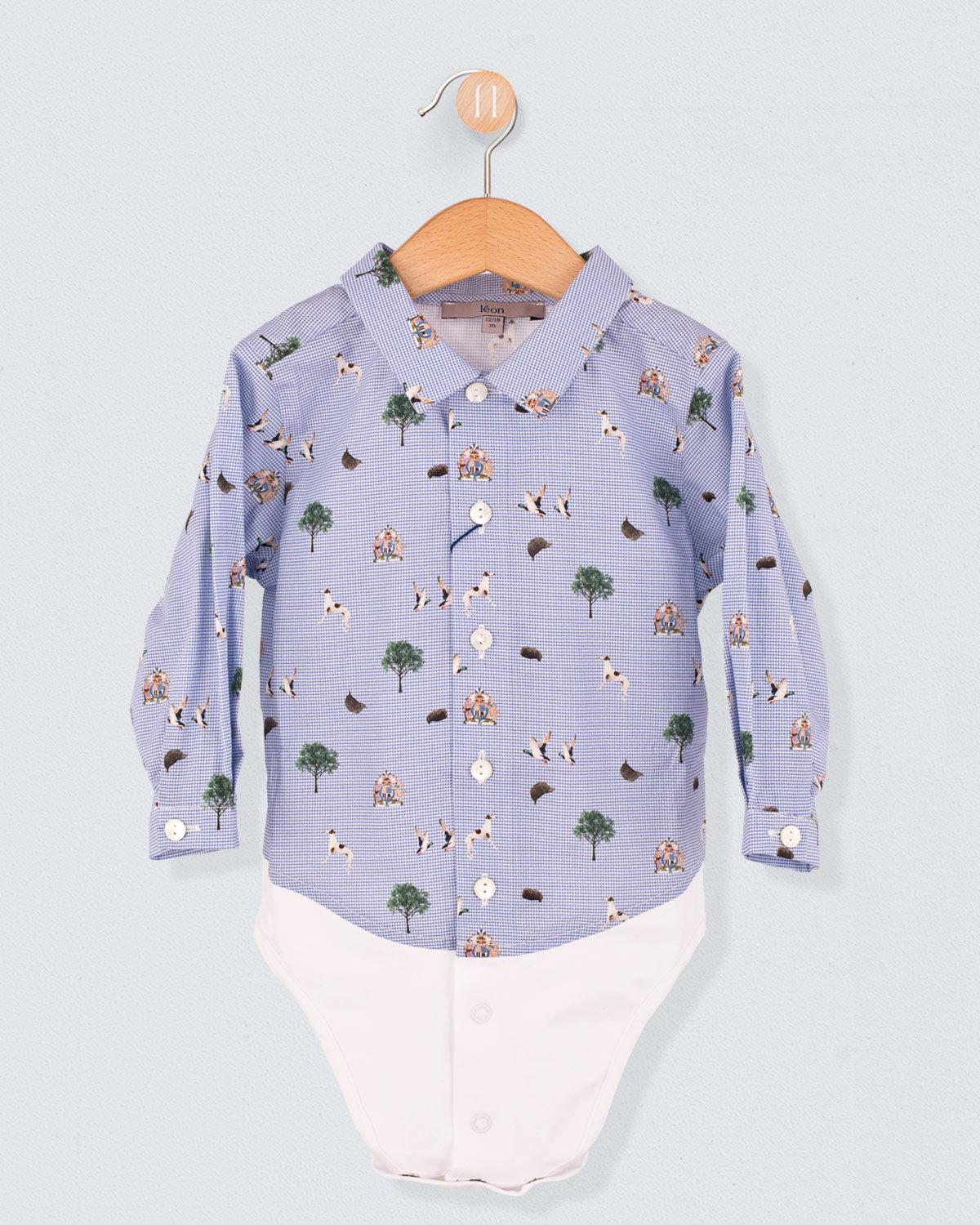 Louis Italian Country Gingham Onesie Shirt - Shirt