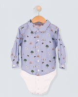Louis Italian Country Gingham Onesie Shirt