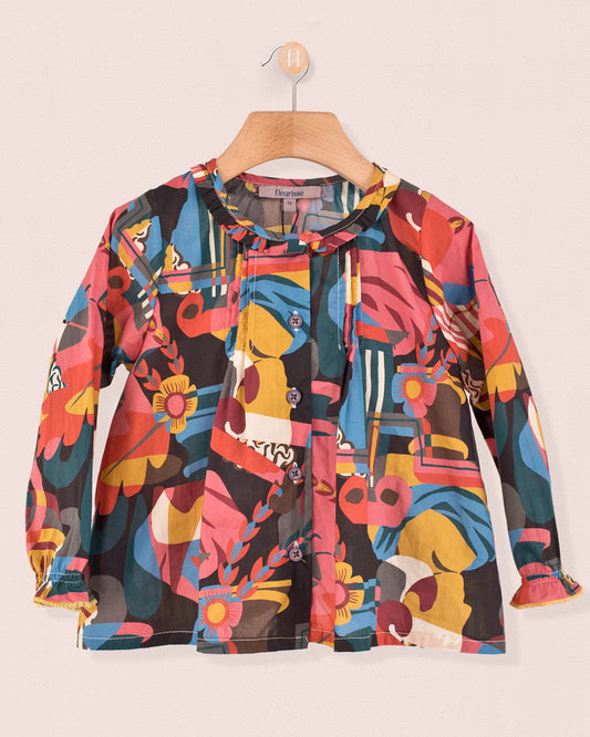 Ruffle Tunic Liberty Mosaic - Tunic