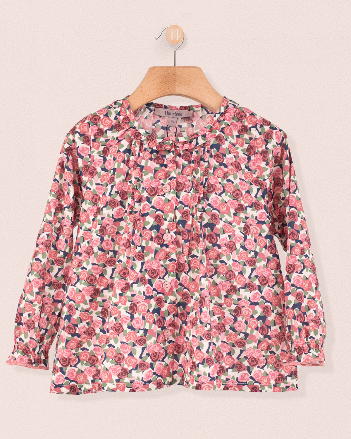 Ruffle Tunic Liberty Stone Rose Pink - Tunic