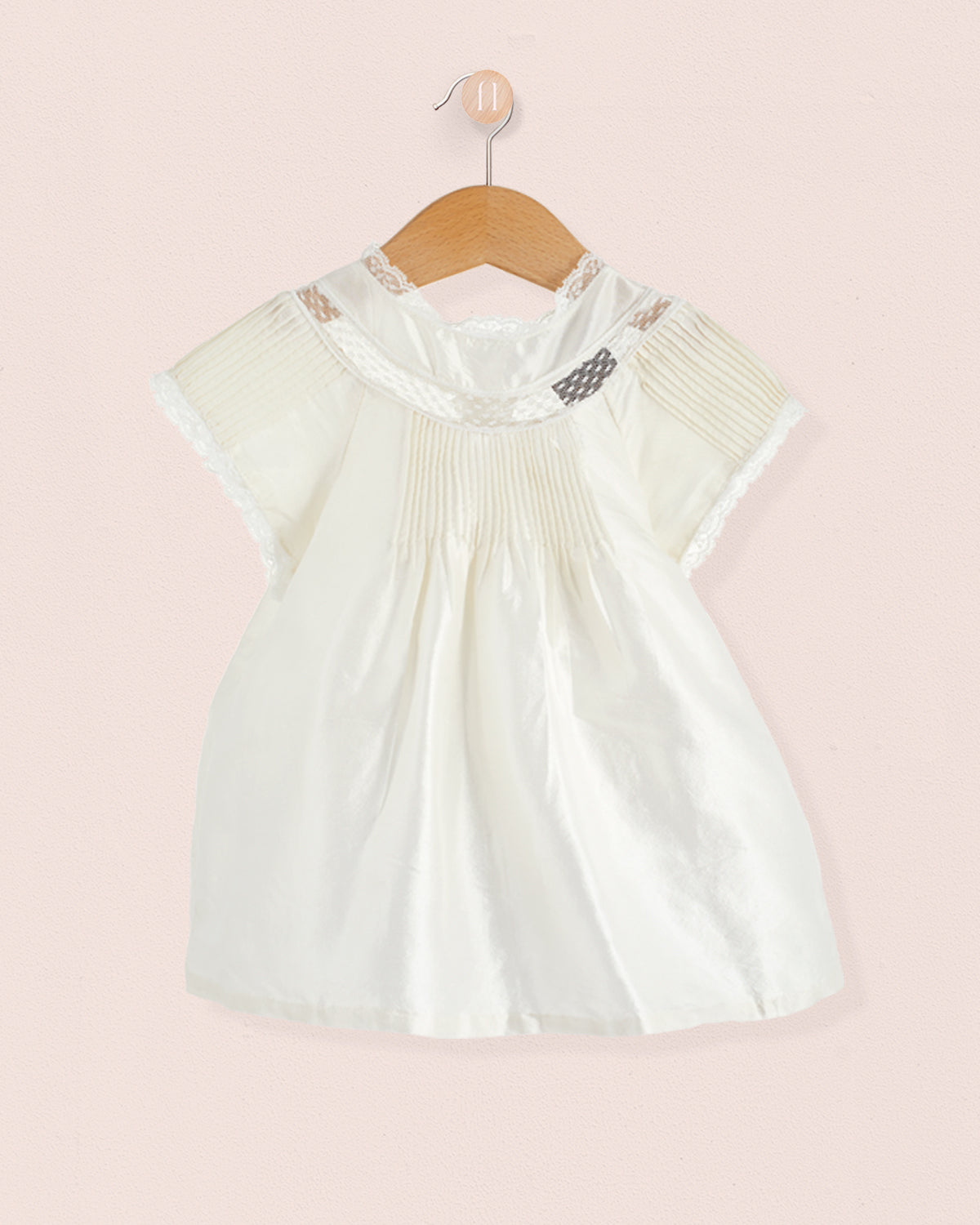 Lola White Silk Dressy Set - Baby Dress