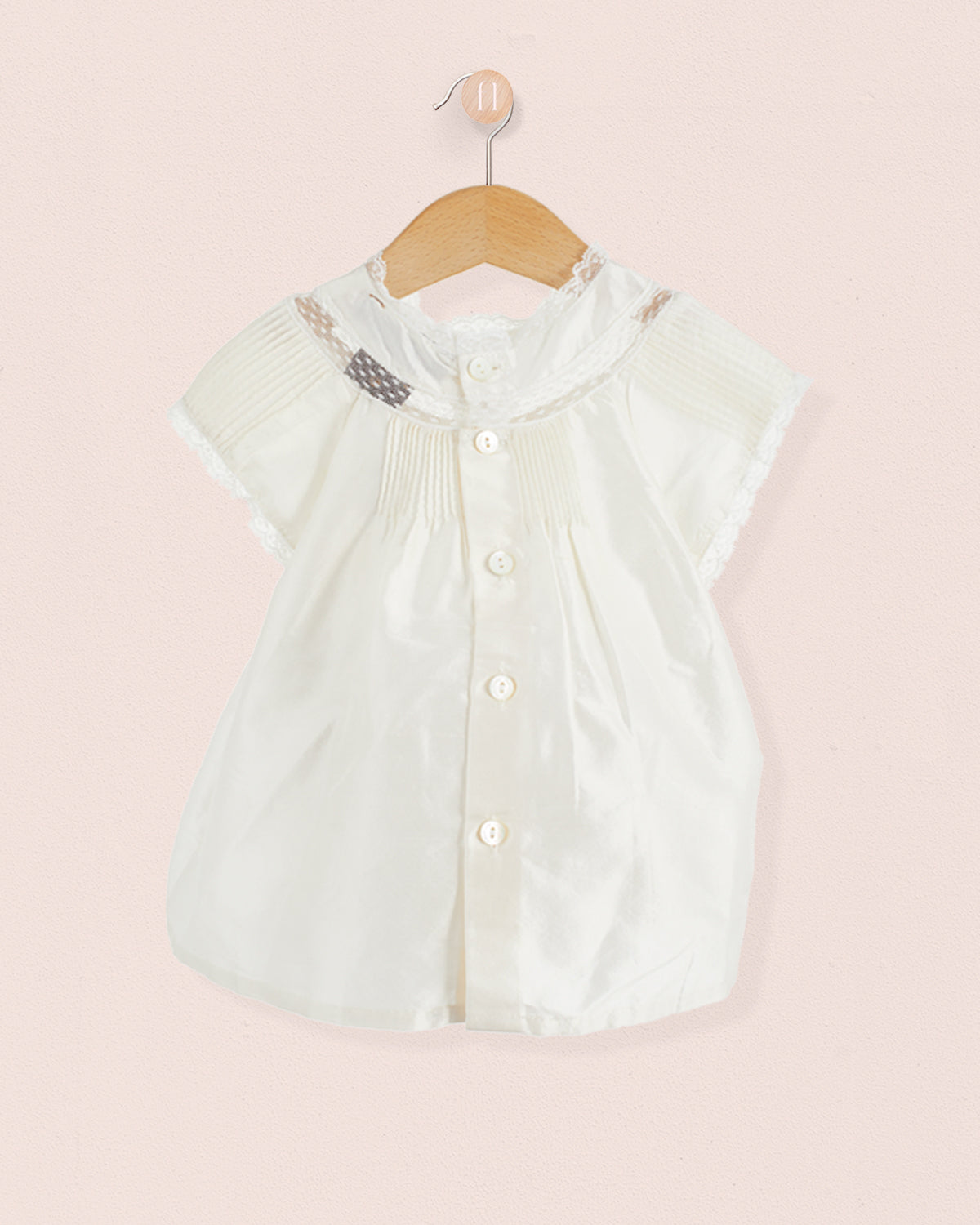 Lola White Silk Dressy Set - Baby Dress