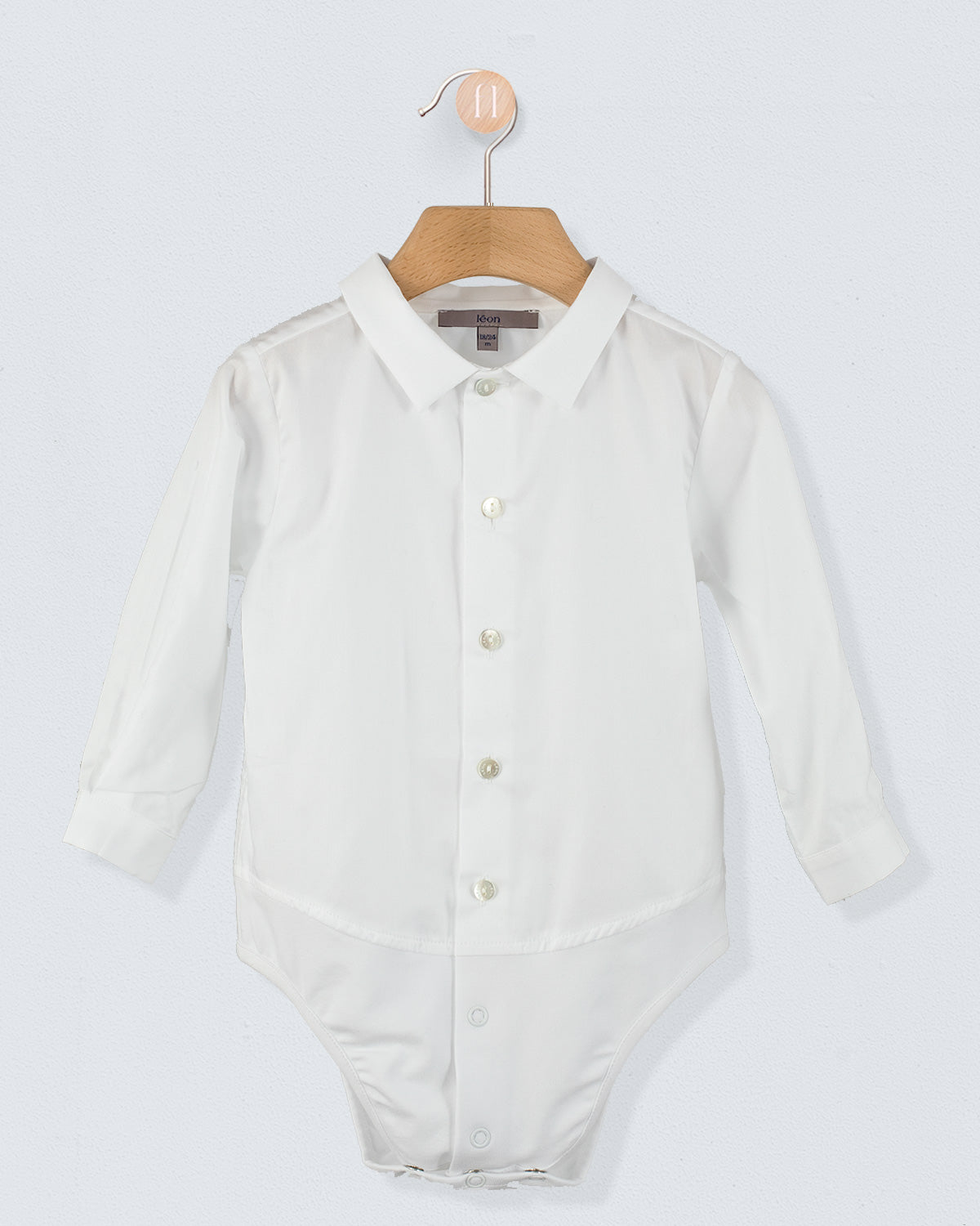 Louis Fine White Cotton Onesie Shirt - Shirt
