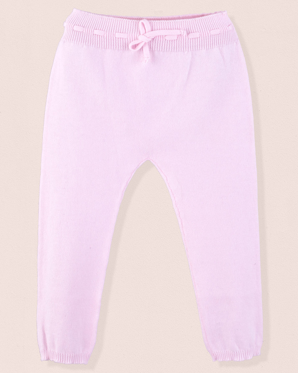 Loulou Baby Pink Cotton Knit Legging