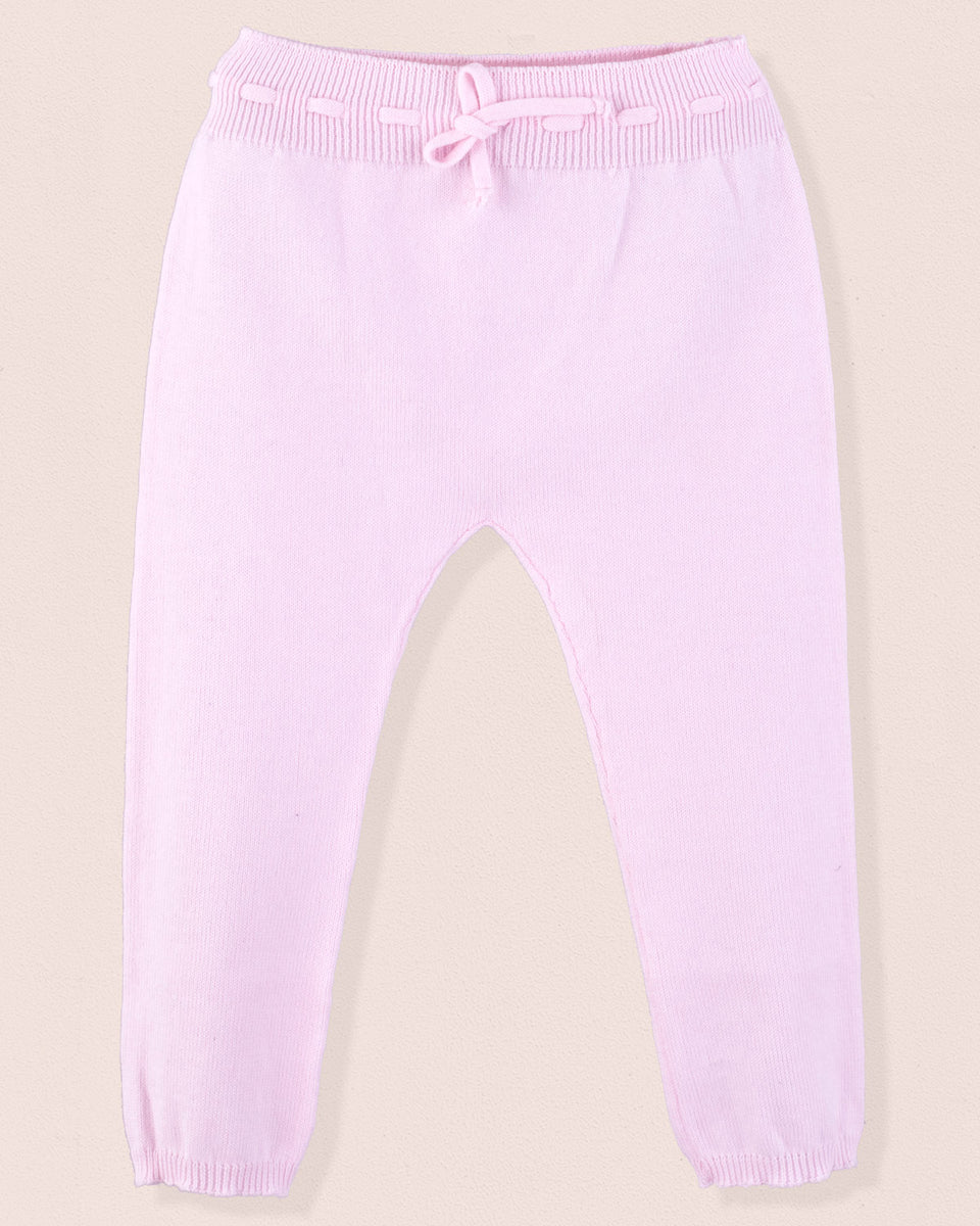 Loulou Baby Pink Cotton Knit Legging