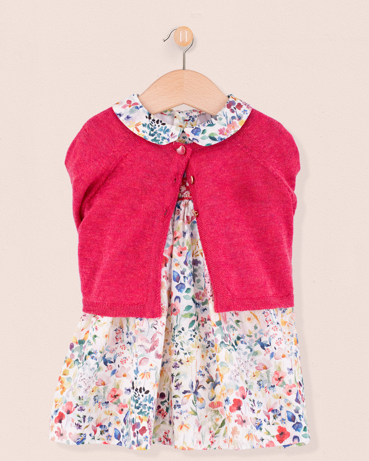 Baby Madeline Liberty Felda Coral Dress - Baby Dress