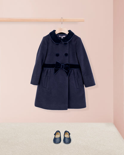 Madeline Classic Navy Coat - Coat