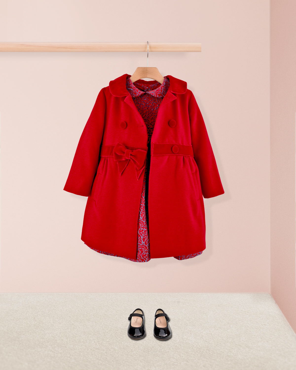 Madeline Classic Red Coat - Coat