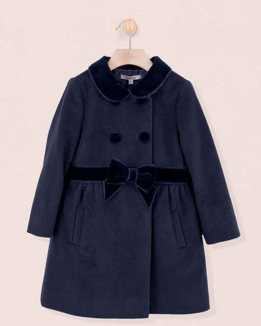 Madeline Classic Navy Coat - Coat