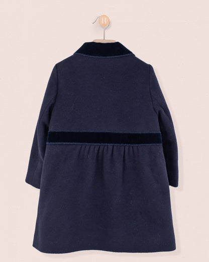 Madeline Classic Navy Coat - Coat