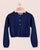 Betsy Navy Cardigan with Heart Buttons - Cardigan