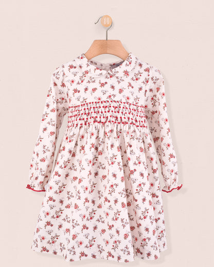 Violetta November Florals Dress - Smocked Dress