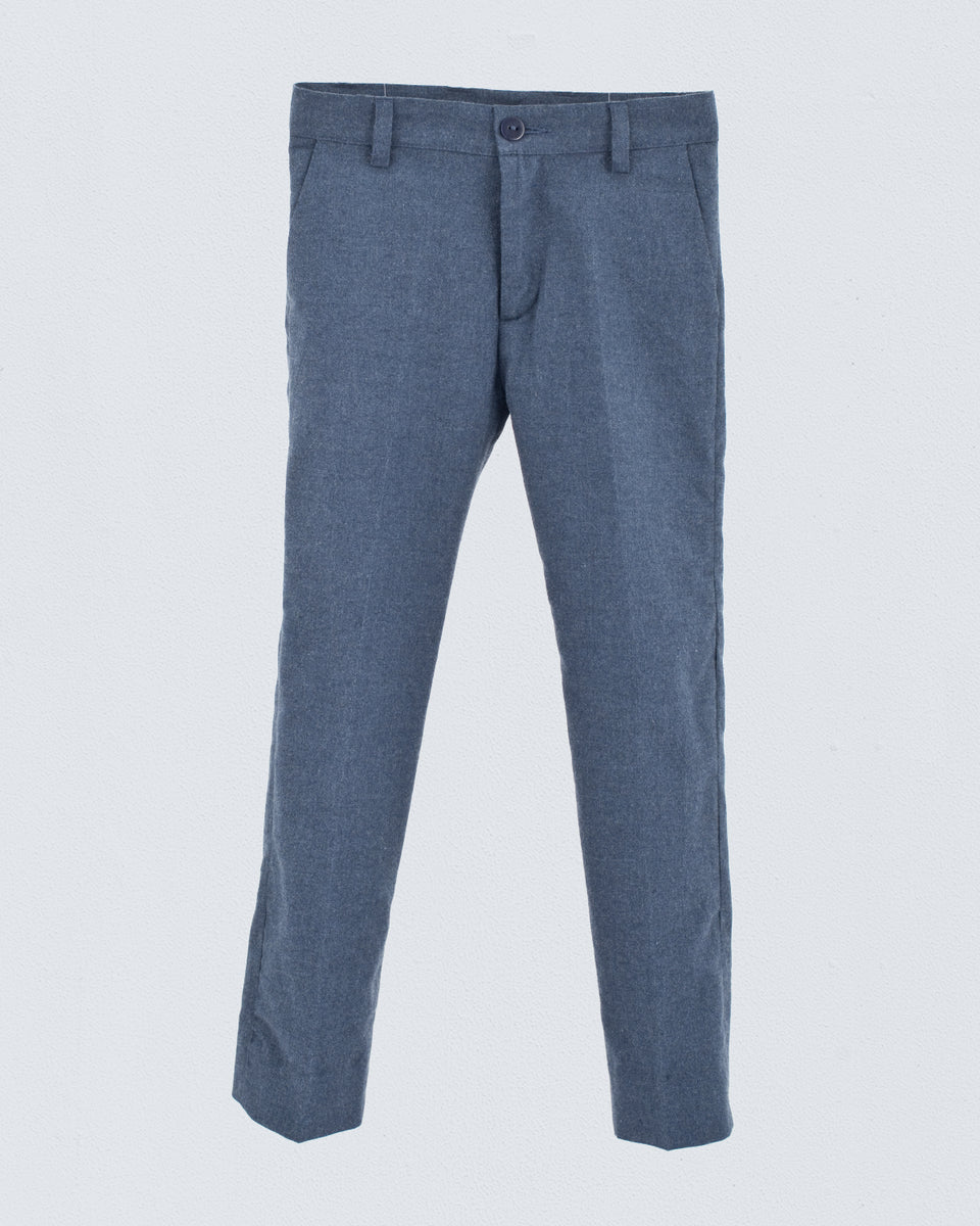 Oliver Italian Blue Mélange Flannel Pant