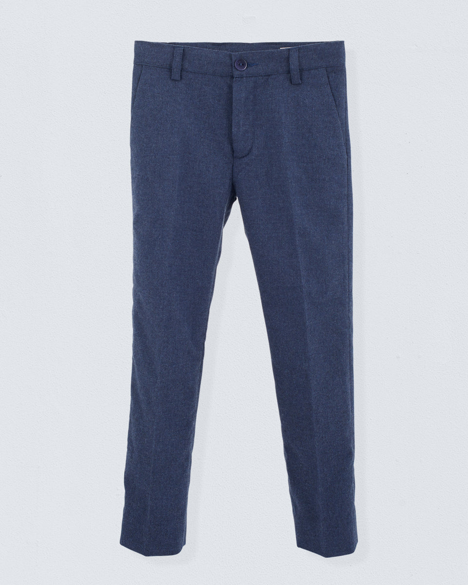 Oliver Italian Navy Mélange Flannel Pant
