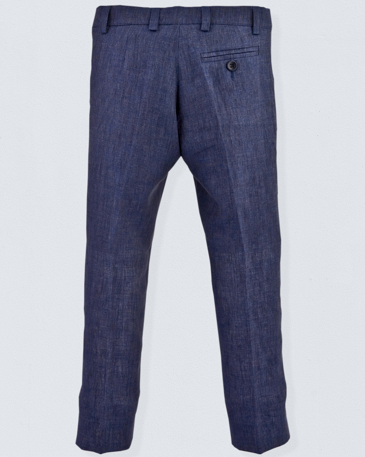 Domenico Navy Melange Linen Suit - Suit