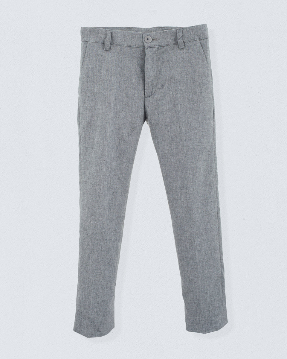 Oliver Italian Heather Grey Flannel Pant