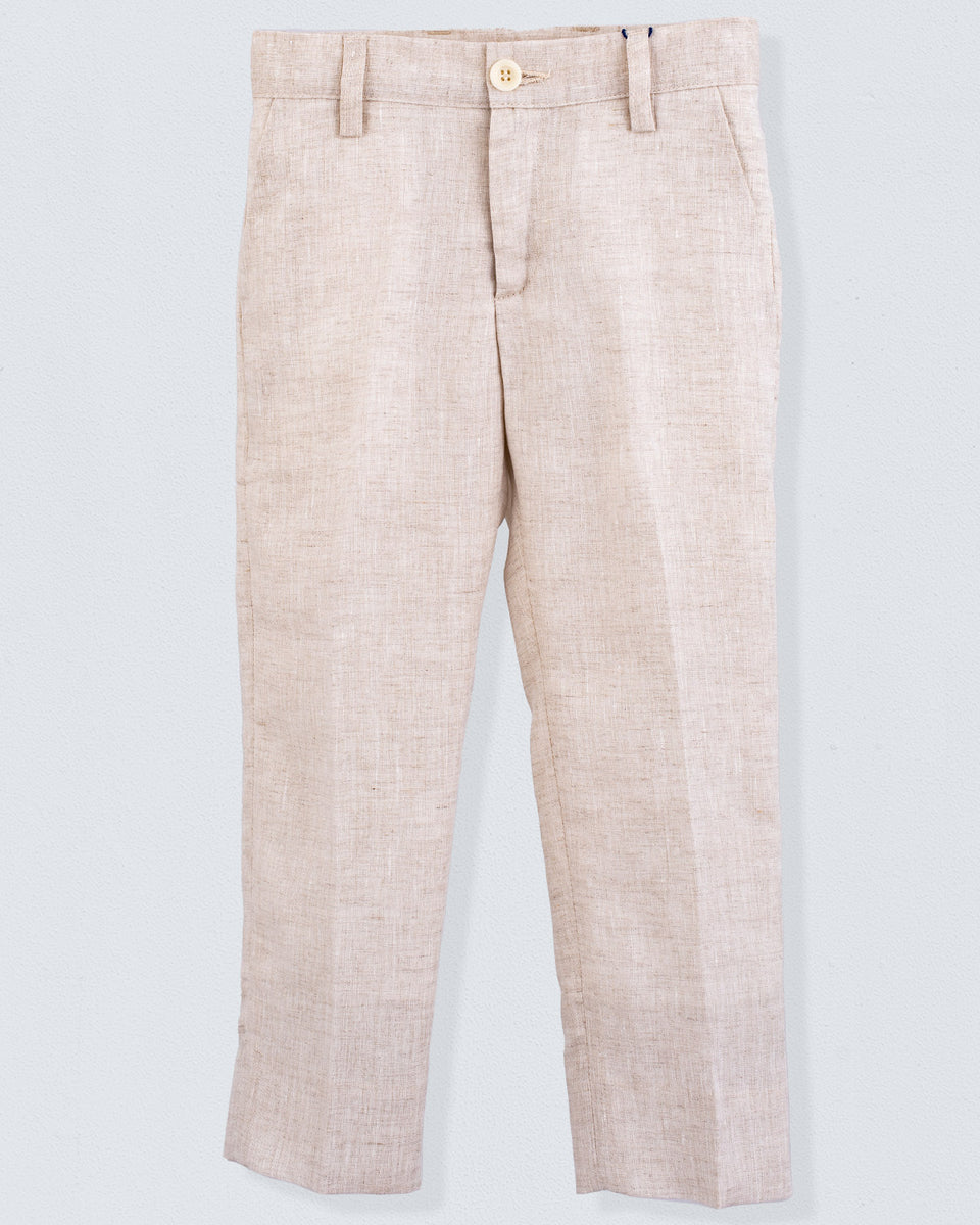 Oliver Italian Natural Linen Pant