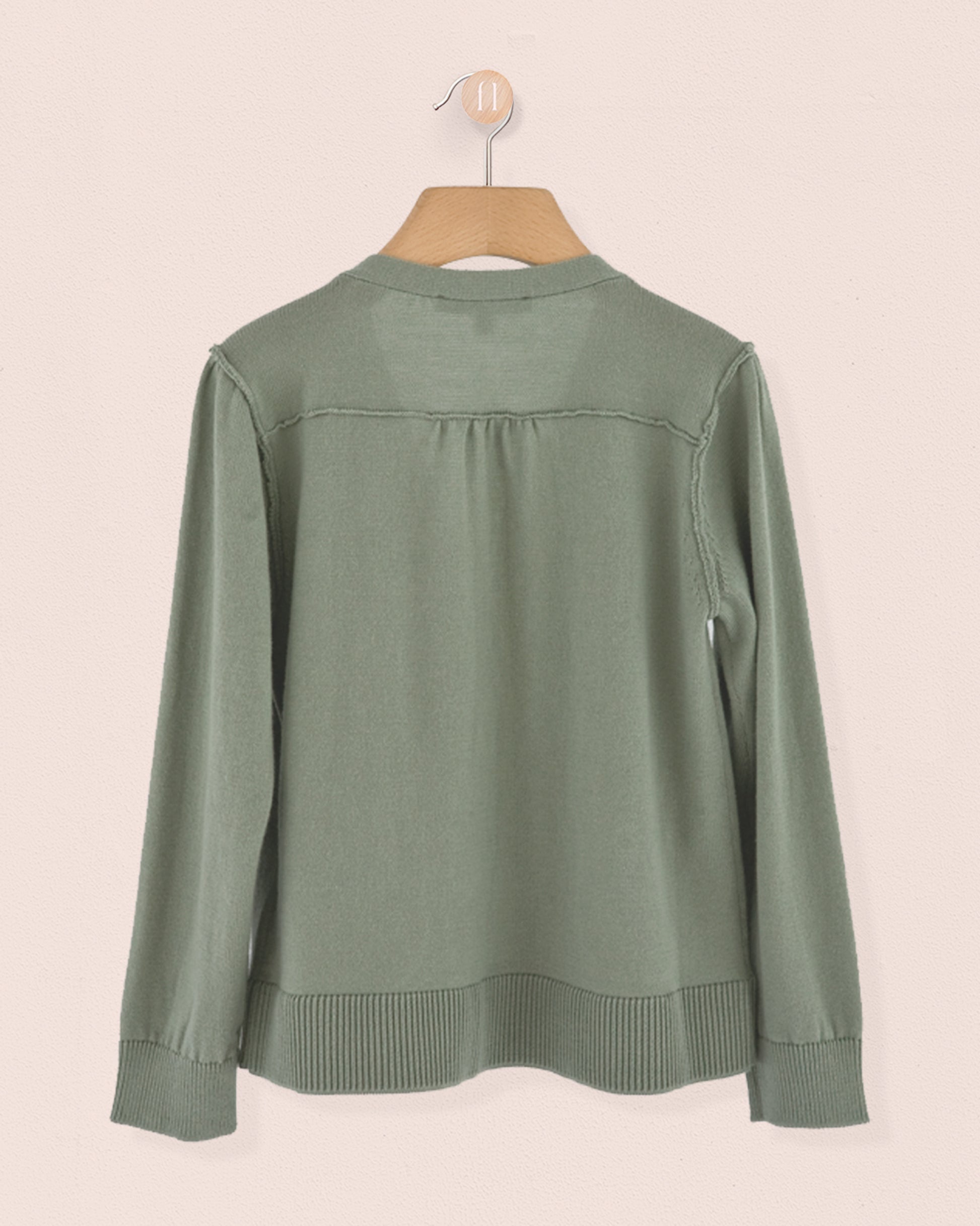 Olympia Moss Green Cardigan - Cardigan