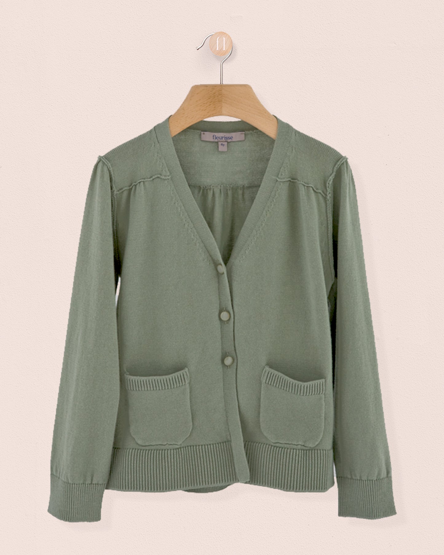 Olympia Moss Green Cardigan - Cardigan