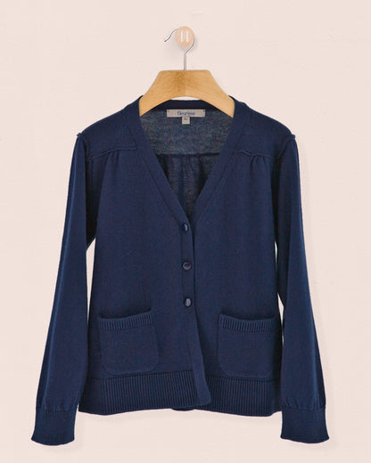 Olympia Navy Cardigan - Cardigan